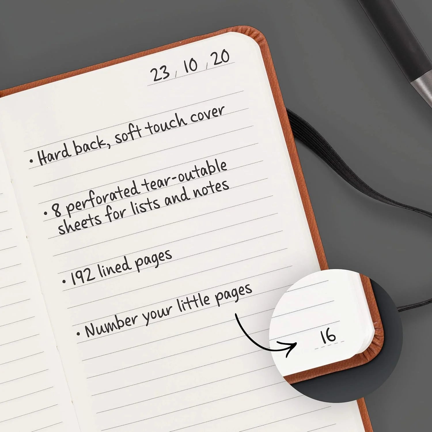 KCB A6 Sleek leather Notebook