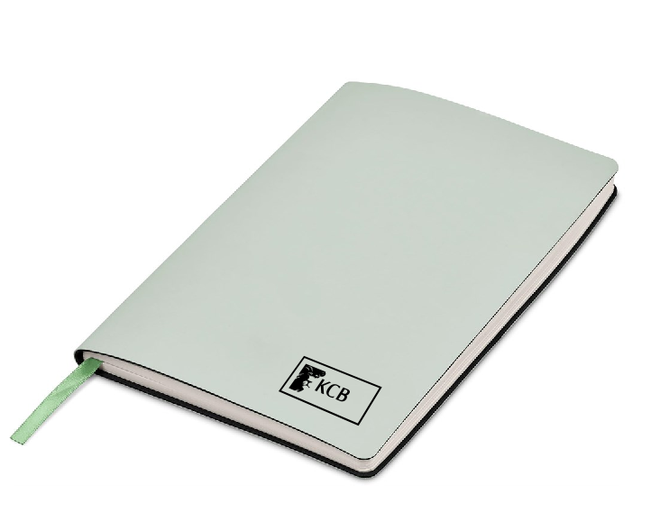 A5 Soft Cover Notebook – PU Leather Light green Matte Finish Journal