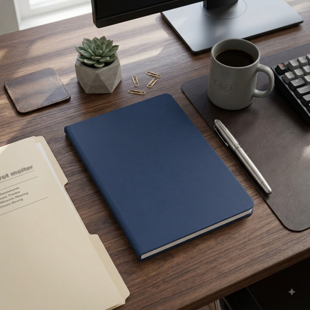 A5 Soft Cover Notebook – PU velvet Finish Journal