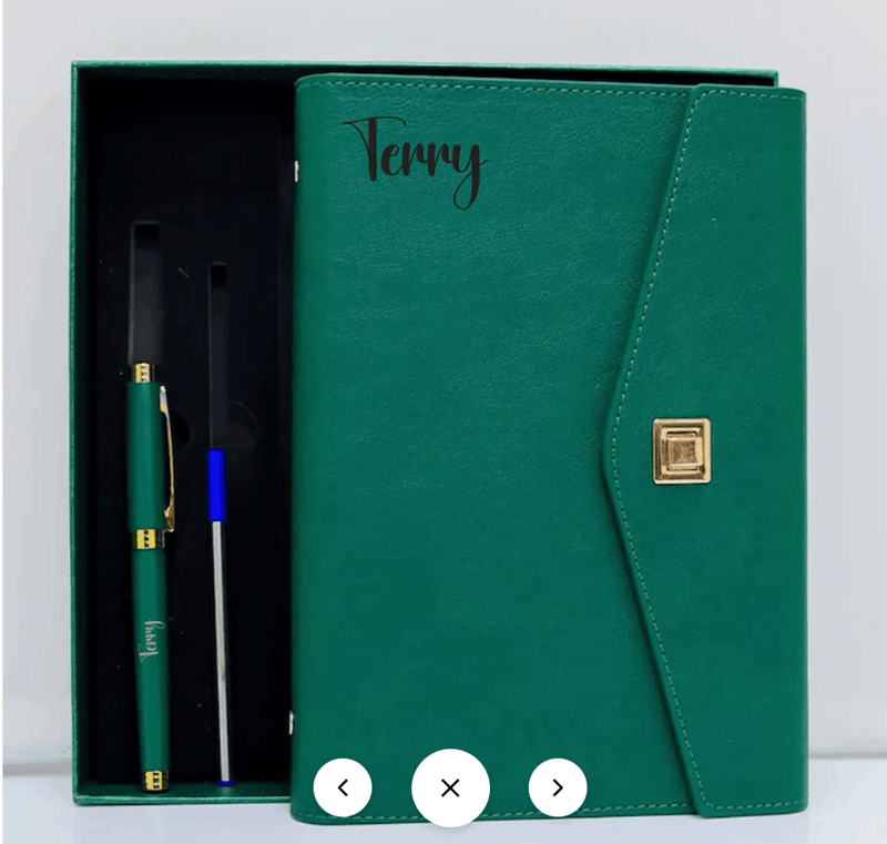 Personalised Executive Gift Set With Notebook & Pen