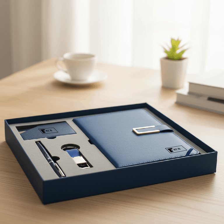 KCB Notebook Gift Set – A5 Notebook & Accessories 6-Piece Set Blue