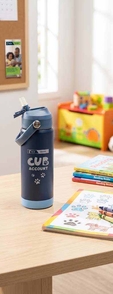 KCB Insulated Water Bottle with Straw-530ml (Cub Water Bottle (Blue))