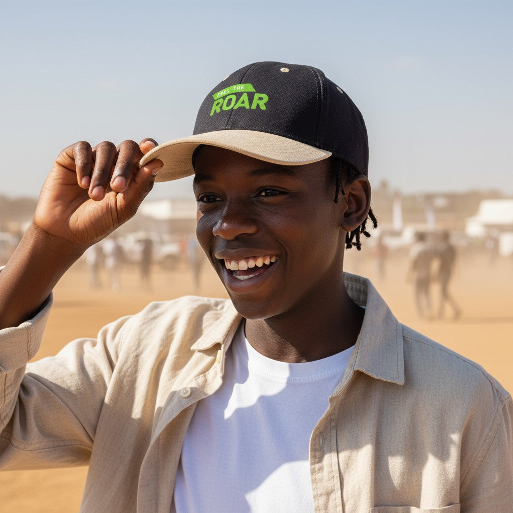 Premium Edition Leather Peak Cap Black