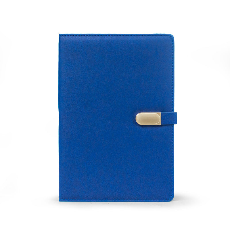 Personalised Leathersque B5 Blue Notebook