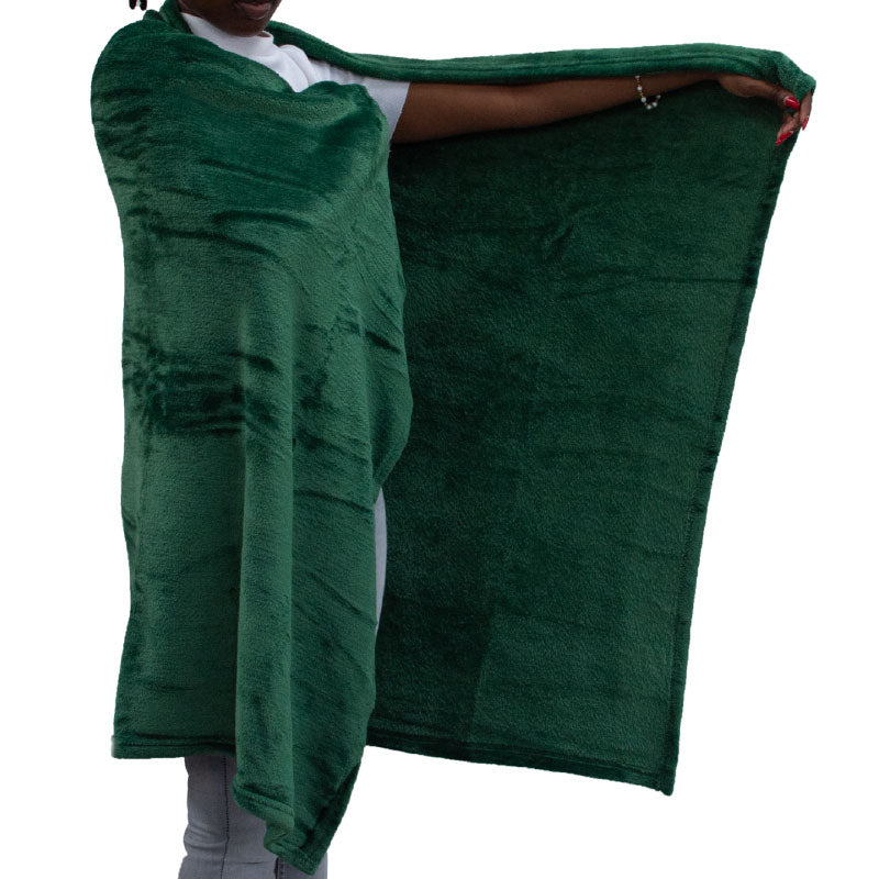 Car Fleece Blanket Green