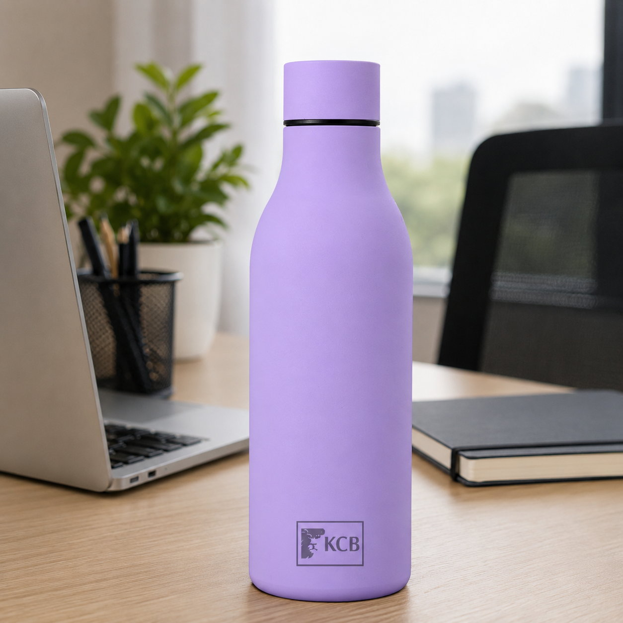 KCB Soft Touch Water Bottle 500ML - Purple