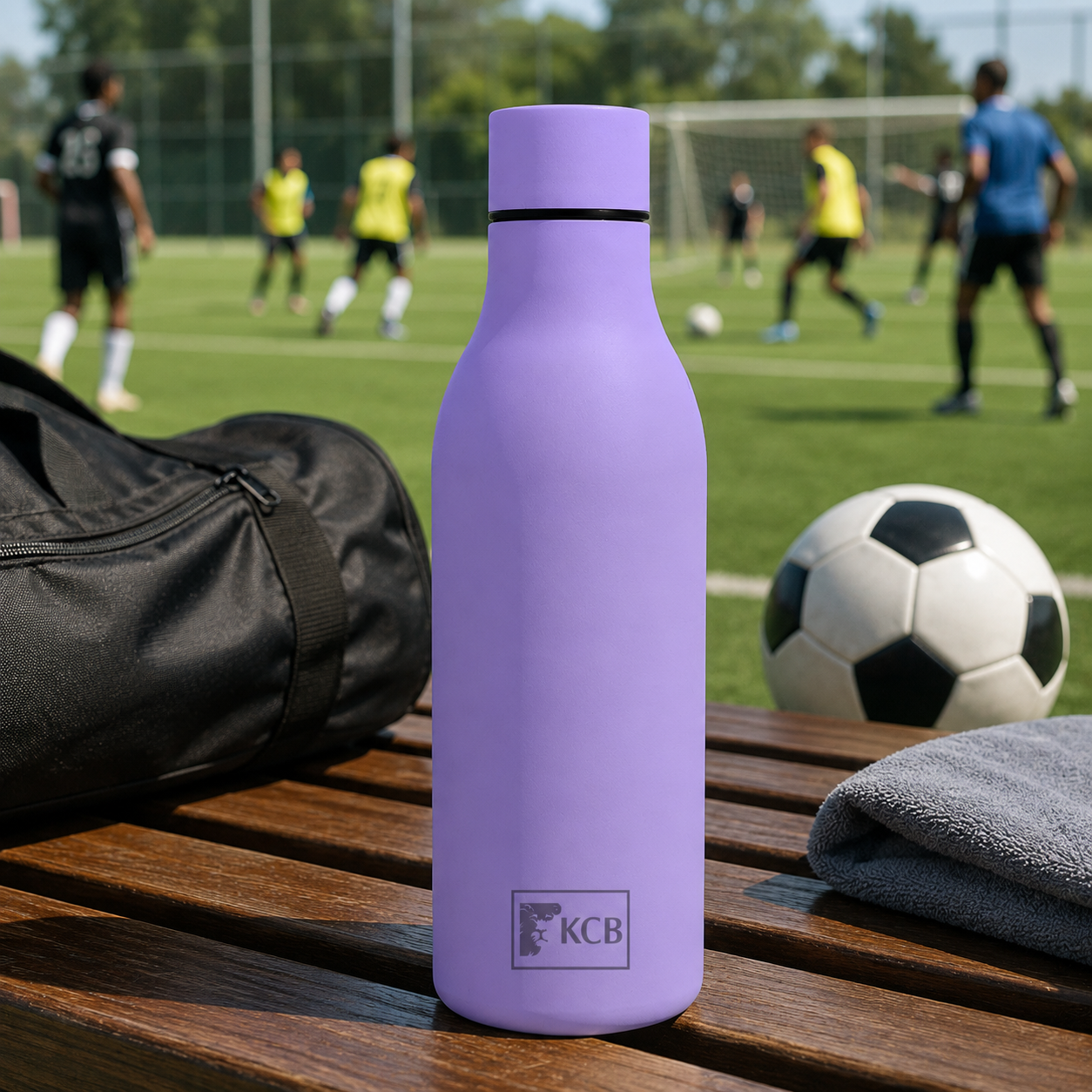 KCB Soft Touch Water Bottle 500ML - Purple