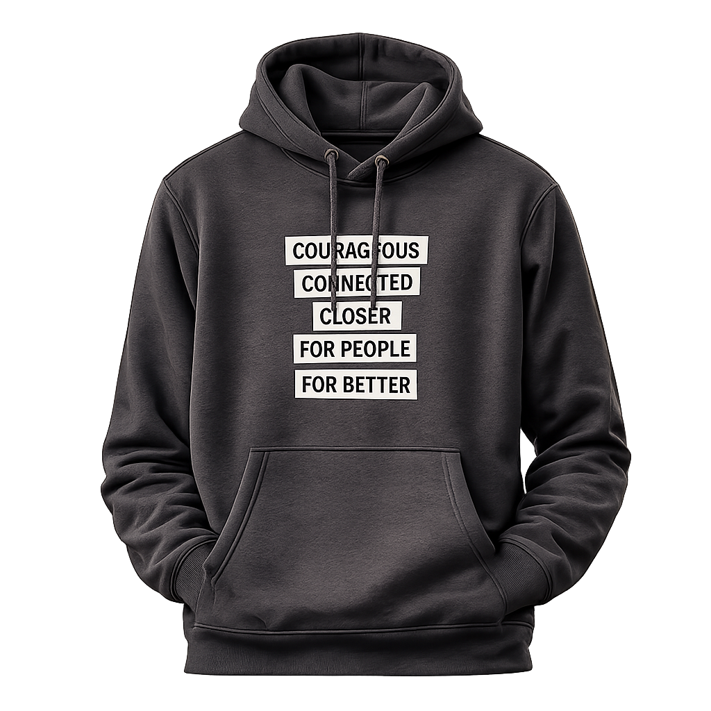 'Our Values' KCB Branded Hoodie Dark Grey