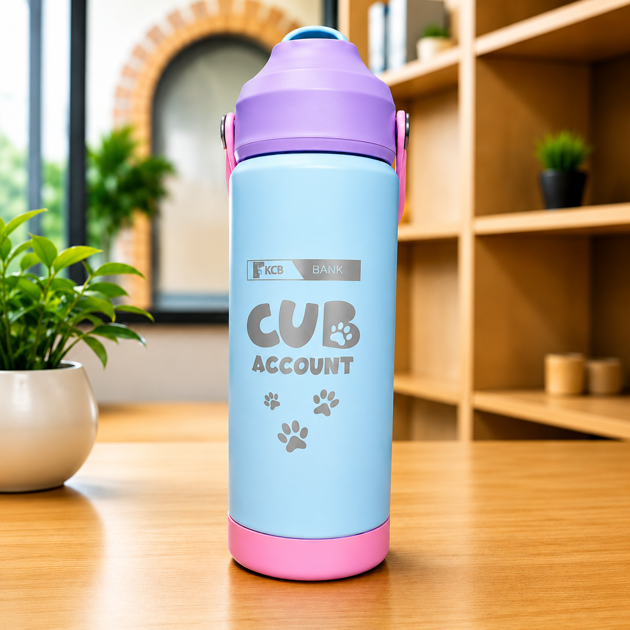 KCB Cub Vacuum Water Bottle With Straw, 530ml