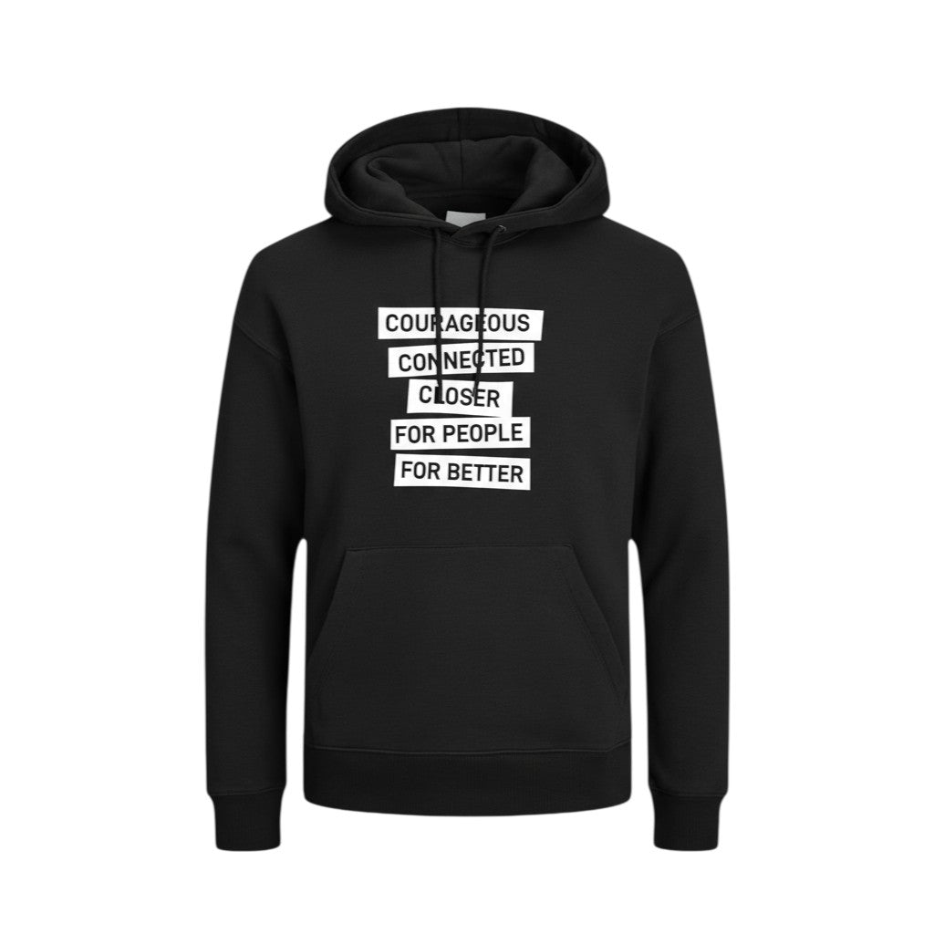 'Our Values' KCB Branded Hoodie Black