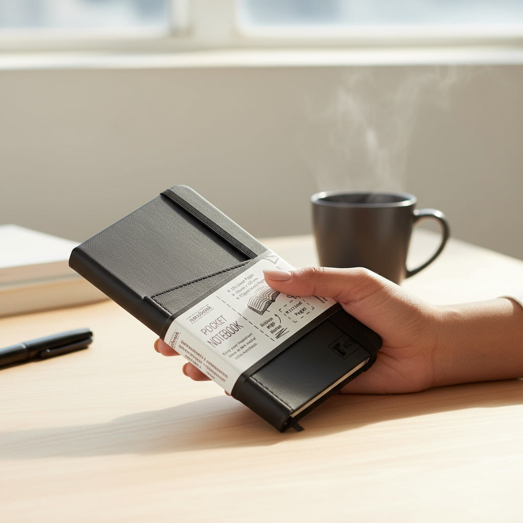 KCB A6 Sleek leather Notebook