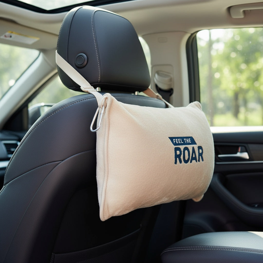 Car Fleece Blanket Cream