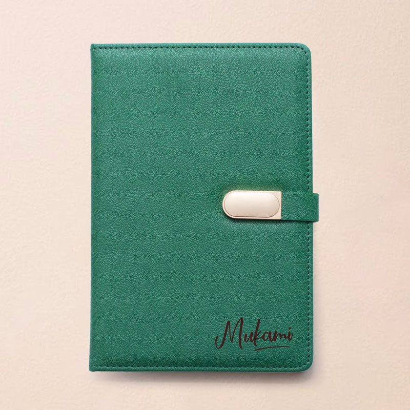 KCB Leathersque A5 Green Notebook