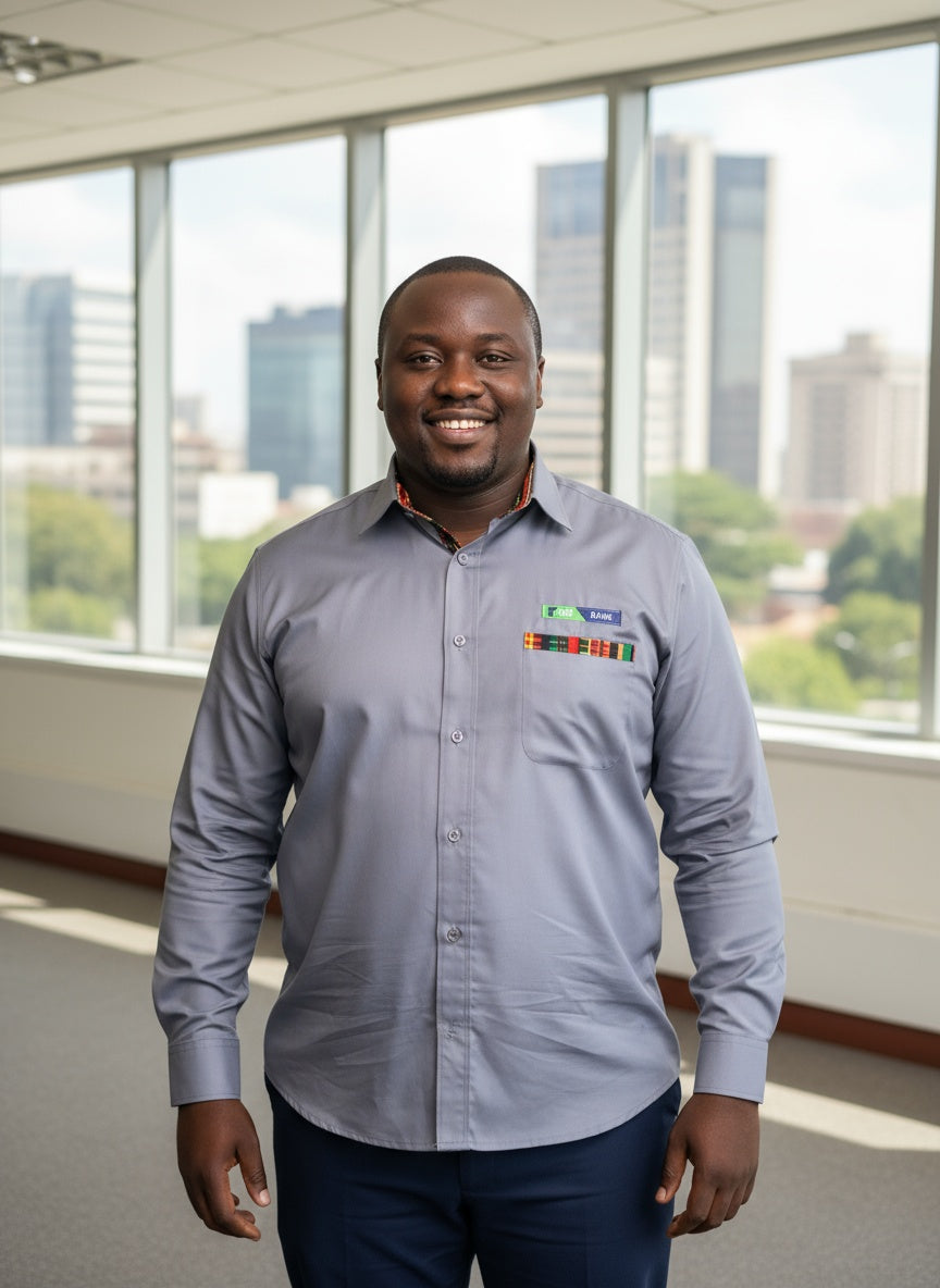 KCB Ankara Long Sleeved Shirt  - Men Grey