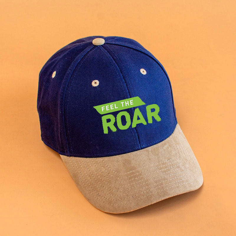 Premium Edition Leather Peak Cap Navy blue