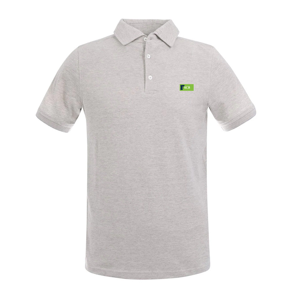 Classic KCB Branded Cotton Polo Shirt Light grey