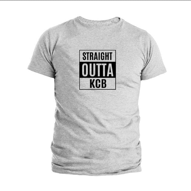 Straight Outta KCB Round Neck T-shirt Light grey