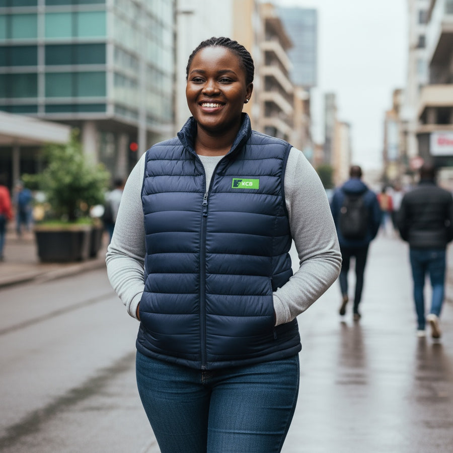 KCB Sleeveless Puffer Jacket Navy Blue – Purpink KCB Gift Shop