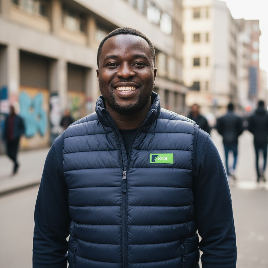 KCB Sleeveless Puffer Jacket Navy Blue