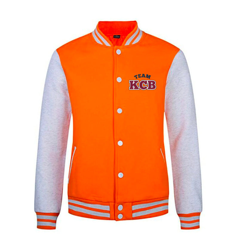 Varsity Team KCB College Jacket - Orange & Grey