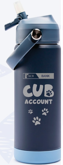KCB Insulated Water Bottle with Straw-530ml (Cub Water Bottle (Blue))