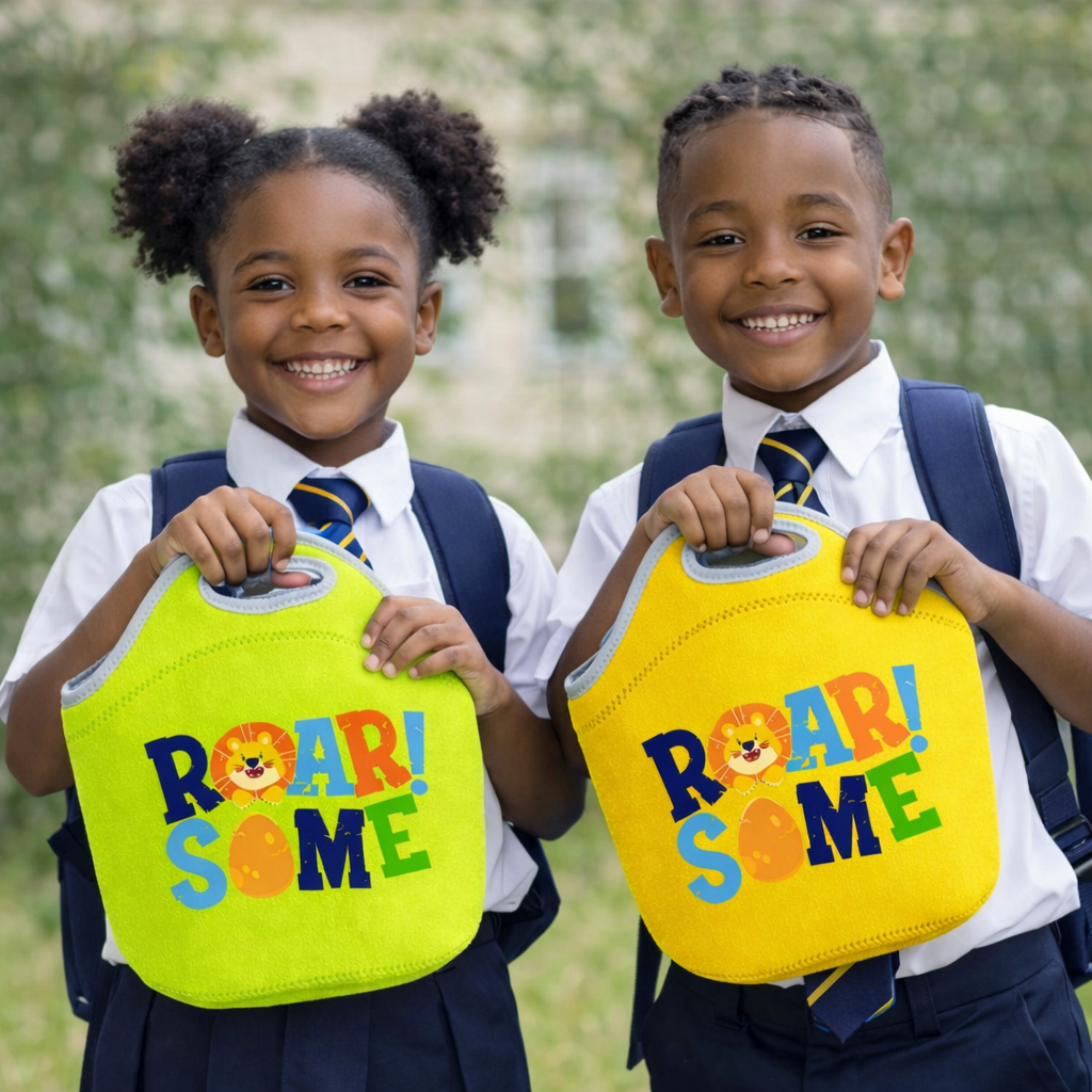Roar Some! Kids Lunch Bag - Orange