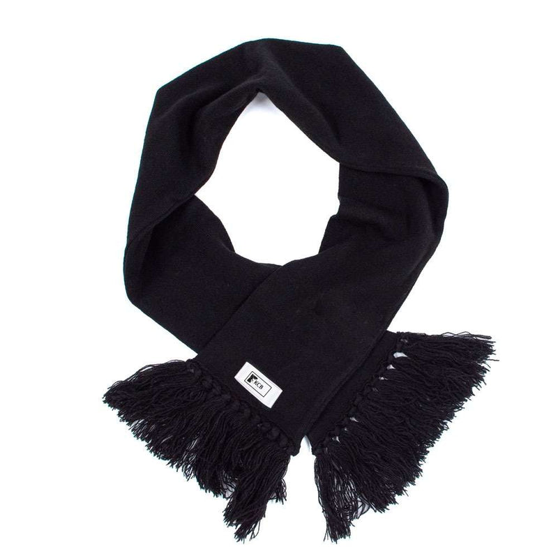 Knitted black KCB Scarf