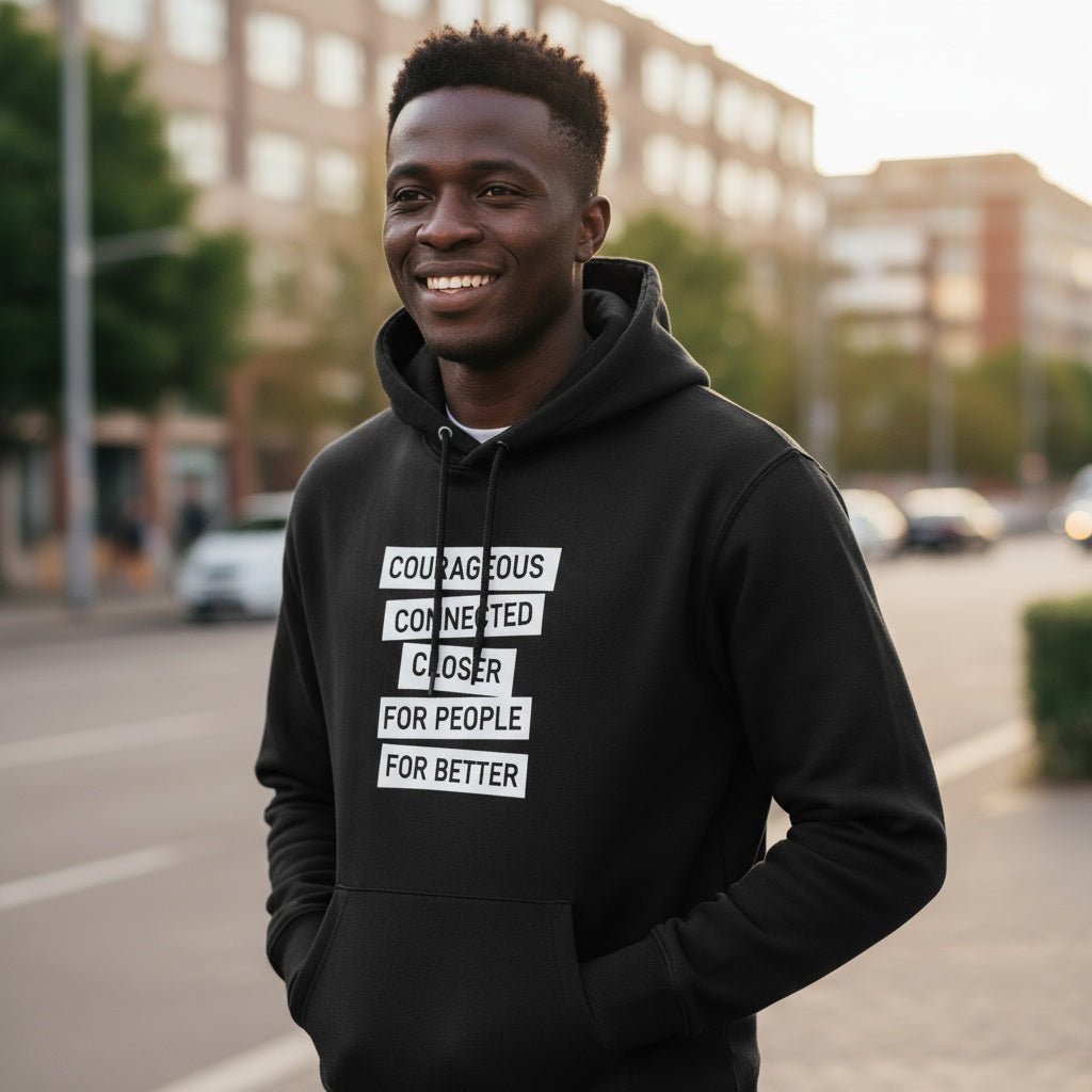 'Our Values' KCB Branded Hoodie Black