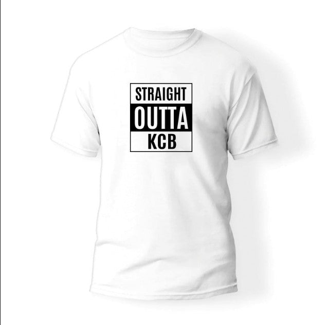 Straight Outta KCB Round Neck T-shirt White