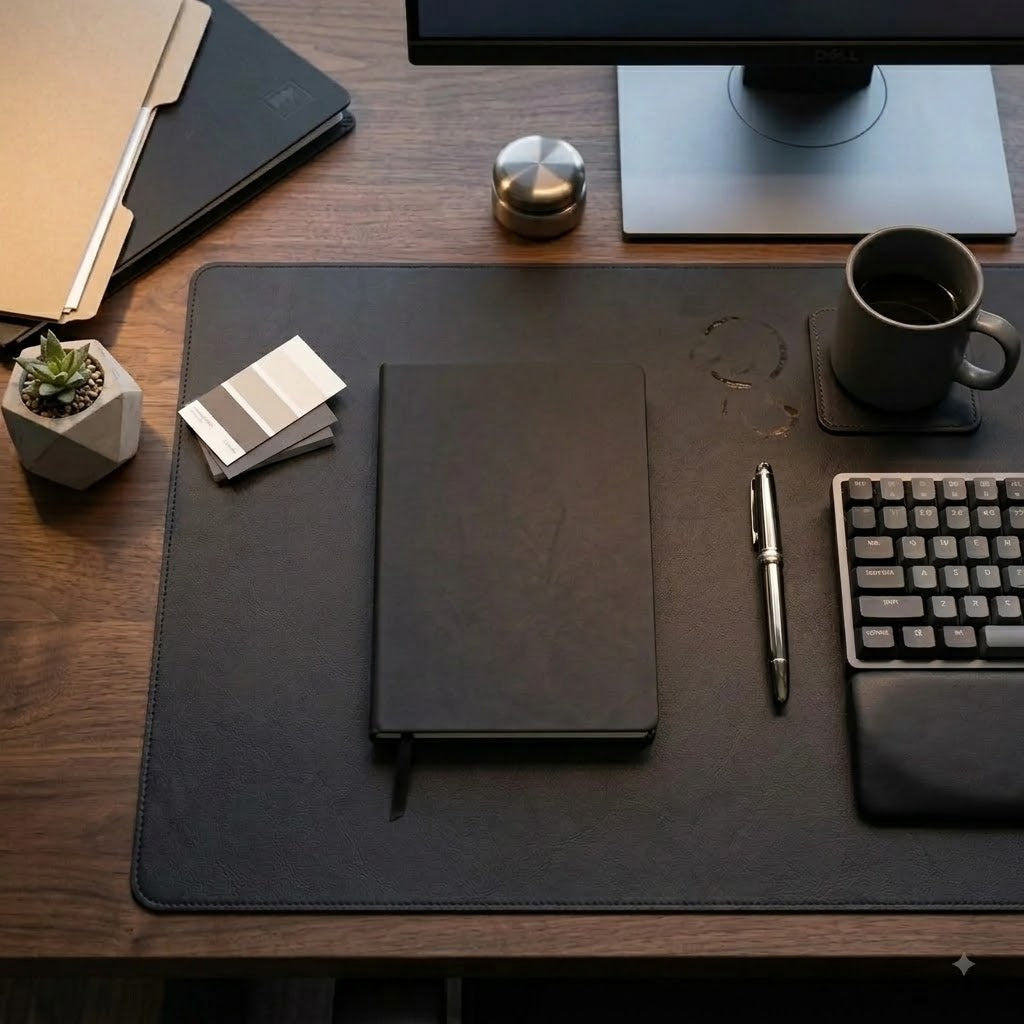 A5 Soft Cover Notebook – PU Leather black Matte Finish Journal
