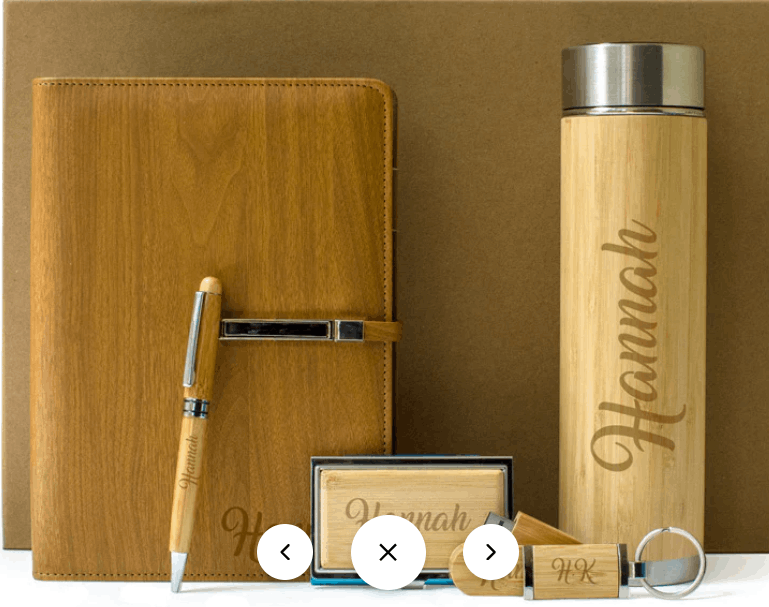 Personalised Wooden Business Set