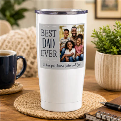Cherished Memories Personalised Photo Insulated Tumbler – 20oz Stainless Steel Travel Mug