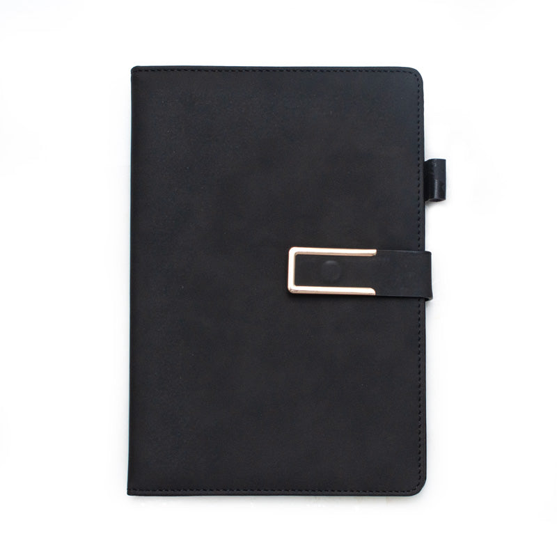 Black Executive A5 Buckle Notebook