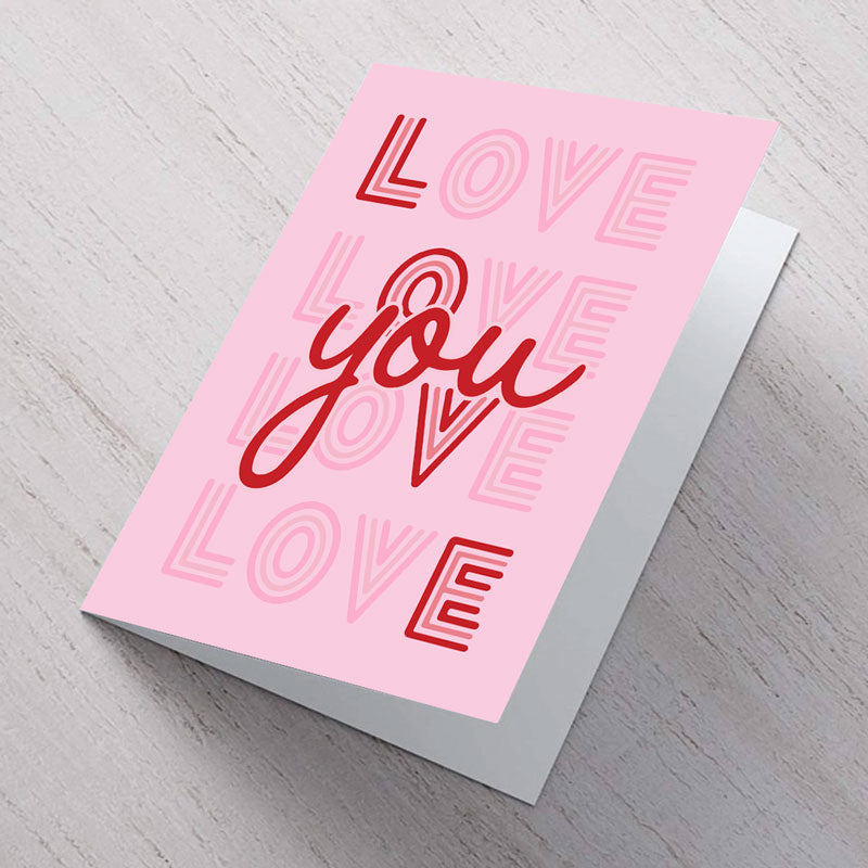 Love You A6 card